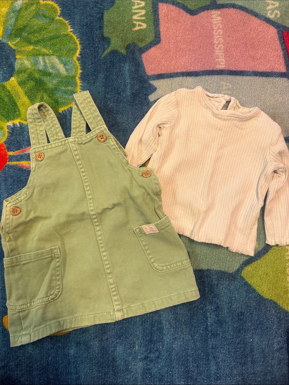 H&M Mint Green Kids Overalls
